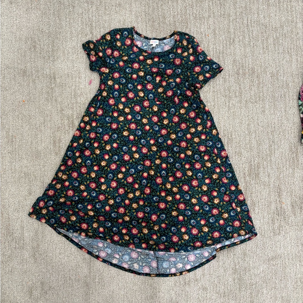 LuLaRoe Dress - Dark Floral Pattern